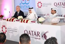 Qatar Airways’ stand opens with exhilarating experience at Arabian Travel Market (ATM) Conference in Dubai