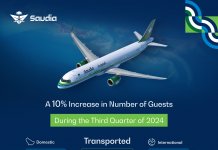 Saudia Records 10% Growth in Guest Transportation for Q3 2024