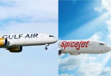 SpiceJet Partners with Gulf Air to Boost Global Connectivity and Simplify Travel SpiceJet and Gulf Air executives at interline agreement signing ceremony