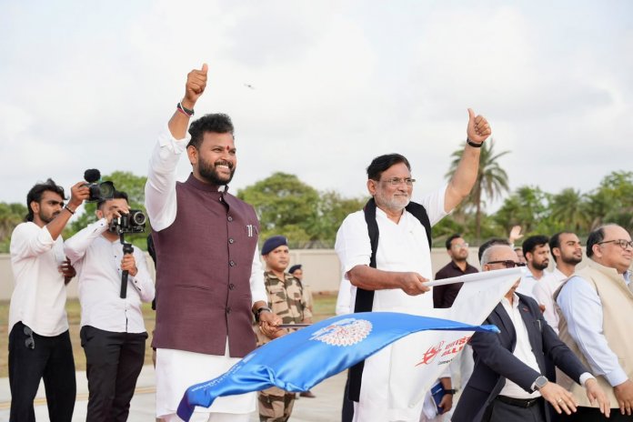Alliance-Air-Launches-First-Direct-Delhi-Flight-from-Damans-NAMO-Airport
